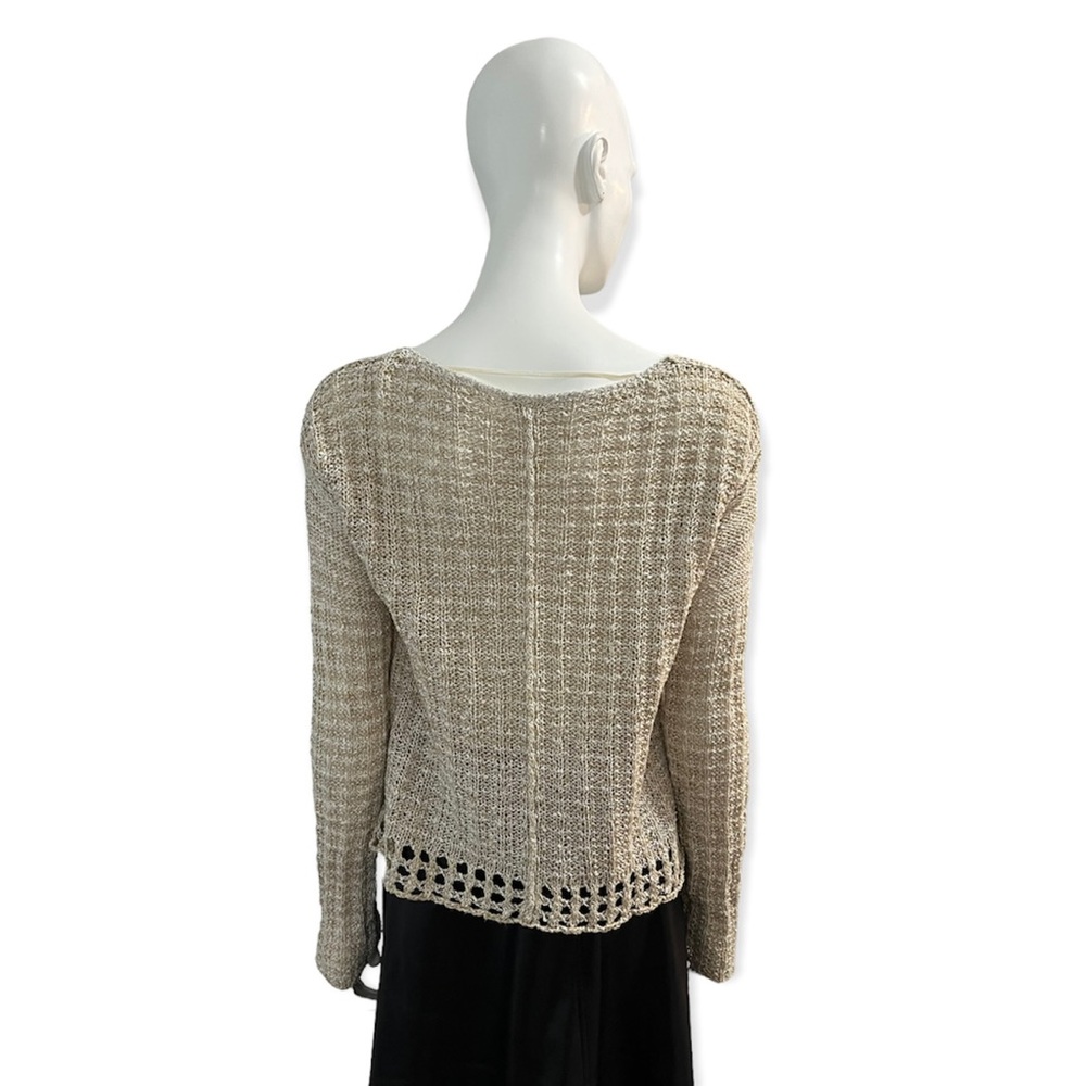 Free People Cotton Linen Knit Sweater - Picture 4 of 12